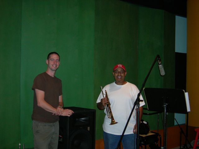 drummer and trumpet player